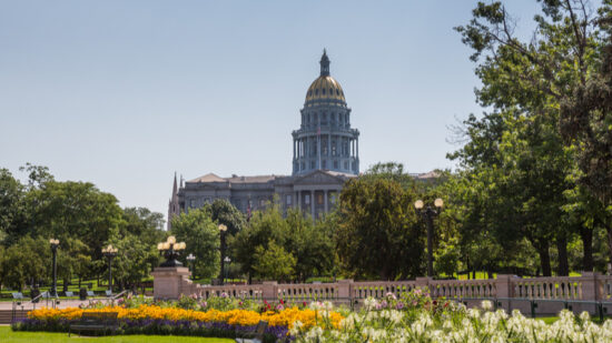 Colorado State Capitol in downtown Denver